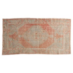 Vintage Distressed Oushak Rug Runner