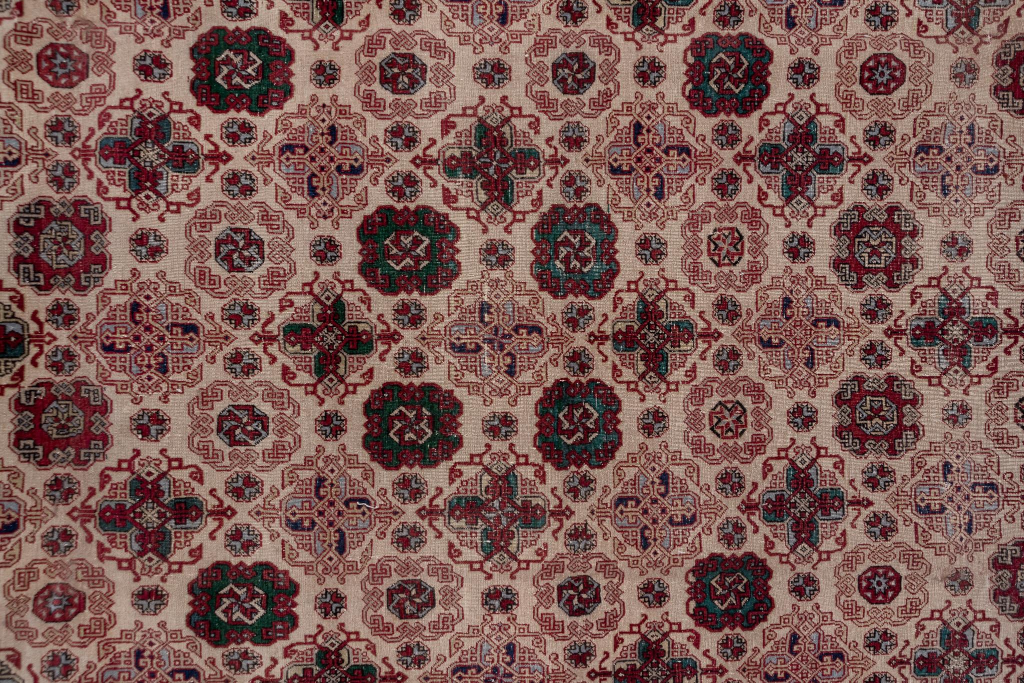 XX secolo Tappeto Oushak d'epoca con design a medaglioni in vendita