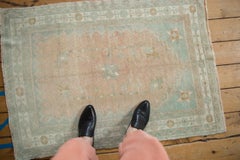 Vintage Distressed Oushak Quadratischer Teppich
