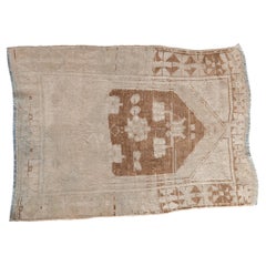 Vintage Distressed Oushak Quadratischer Teppich