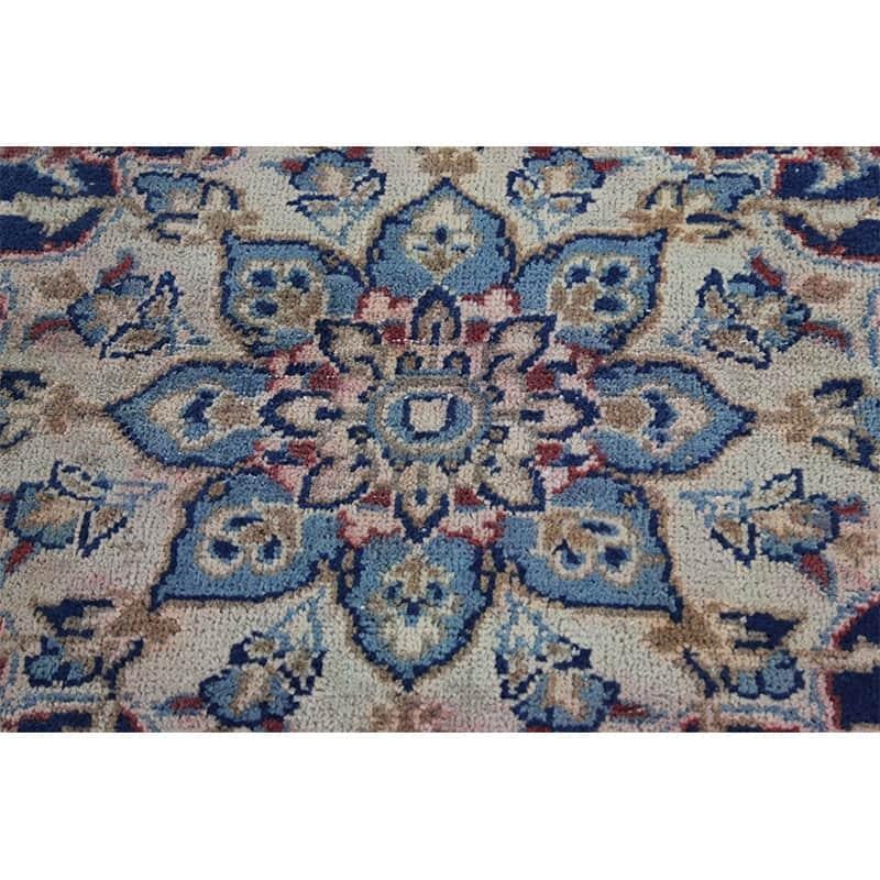 Mid-20th Century Vintage Distressed Overdyed Persian Tabriz Rug For Sale