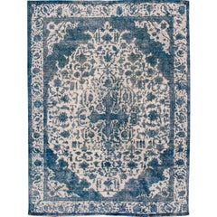 Vintage Distressed Overdyed Rug