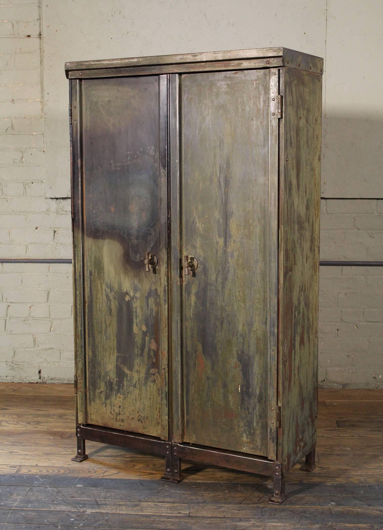 vintage metal storage cabinets