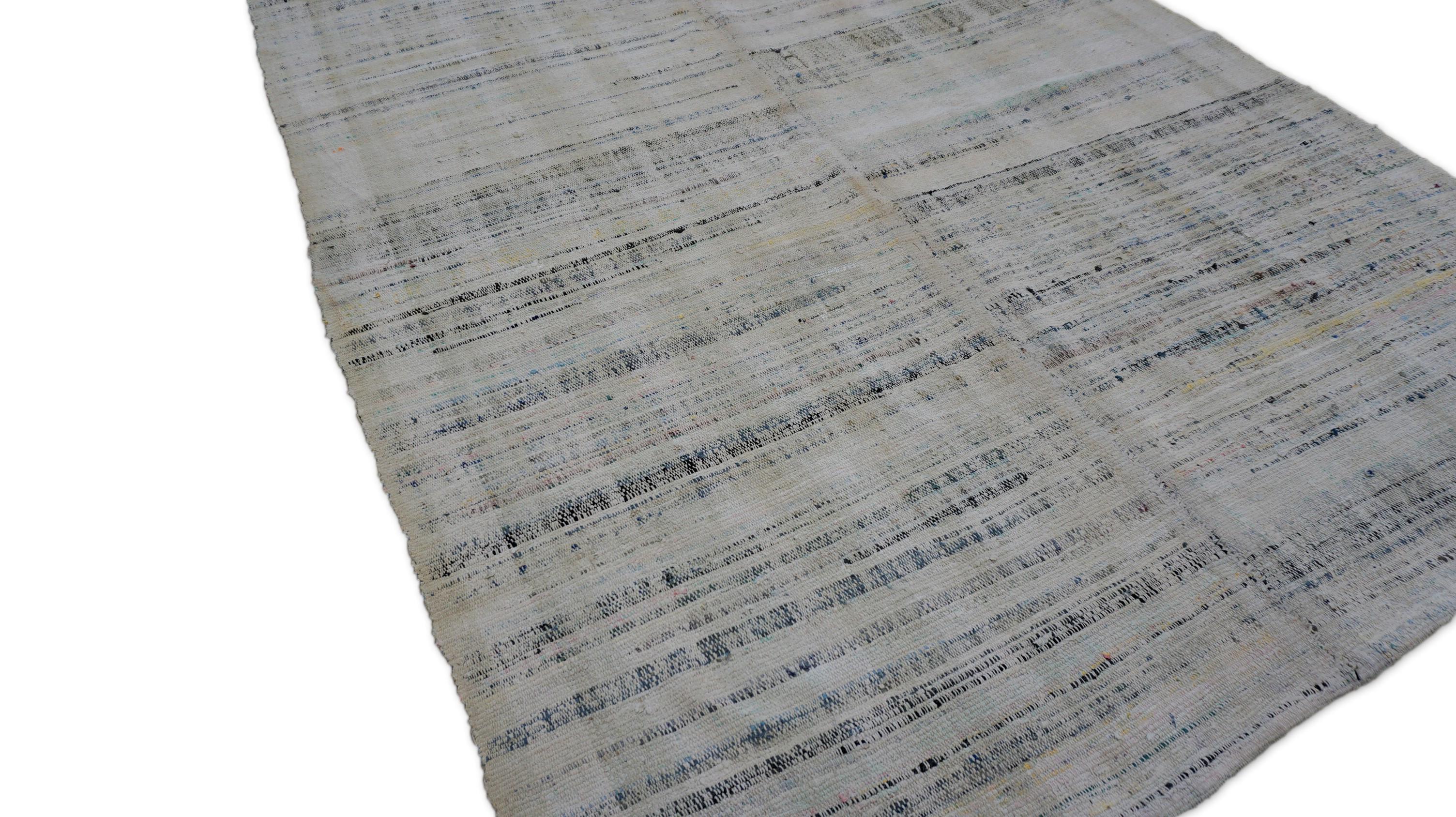 Handgewebte Vintage-Kelim-Tafeln aus Wolle im Used-Look 5'7''x7'5'' (Türkisch) im Angebot