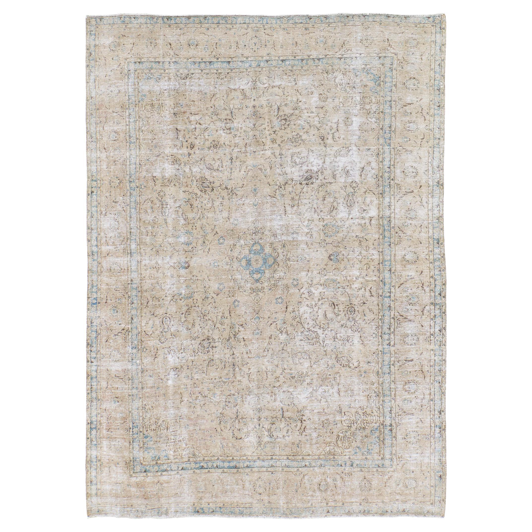 Vintage Distressed Persisch Kashan