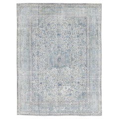 Vintage Kashan persiano invecchiato
