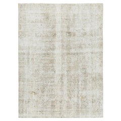 Vintage Distressed Persian Tabriz 25967