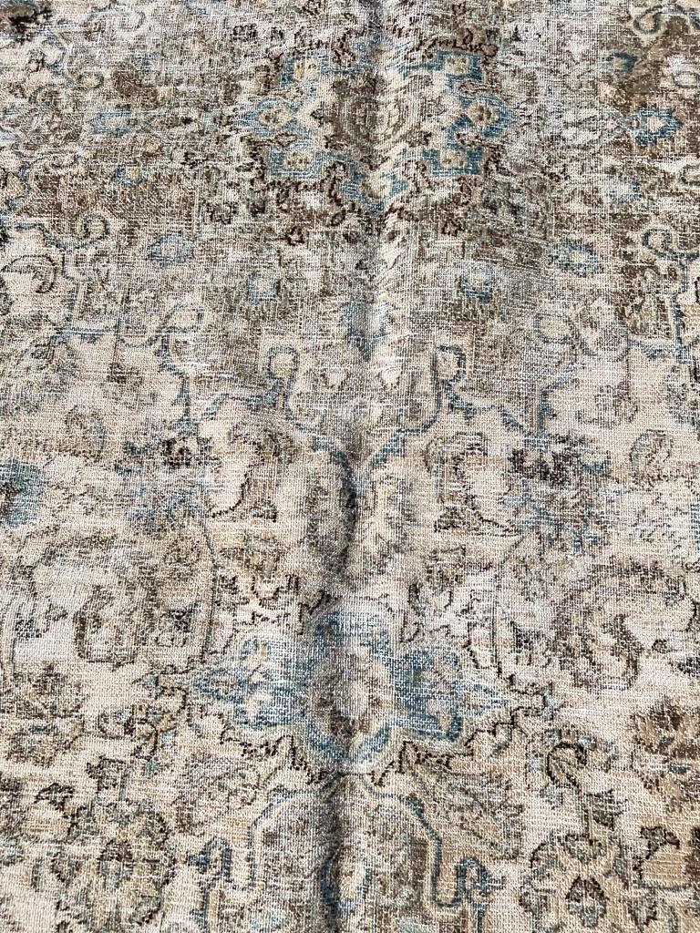 Vintage Distressed Persian Tabriz In Good Condition For Sale In Laguna Hills, CA