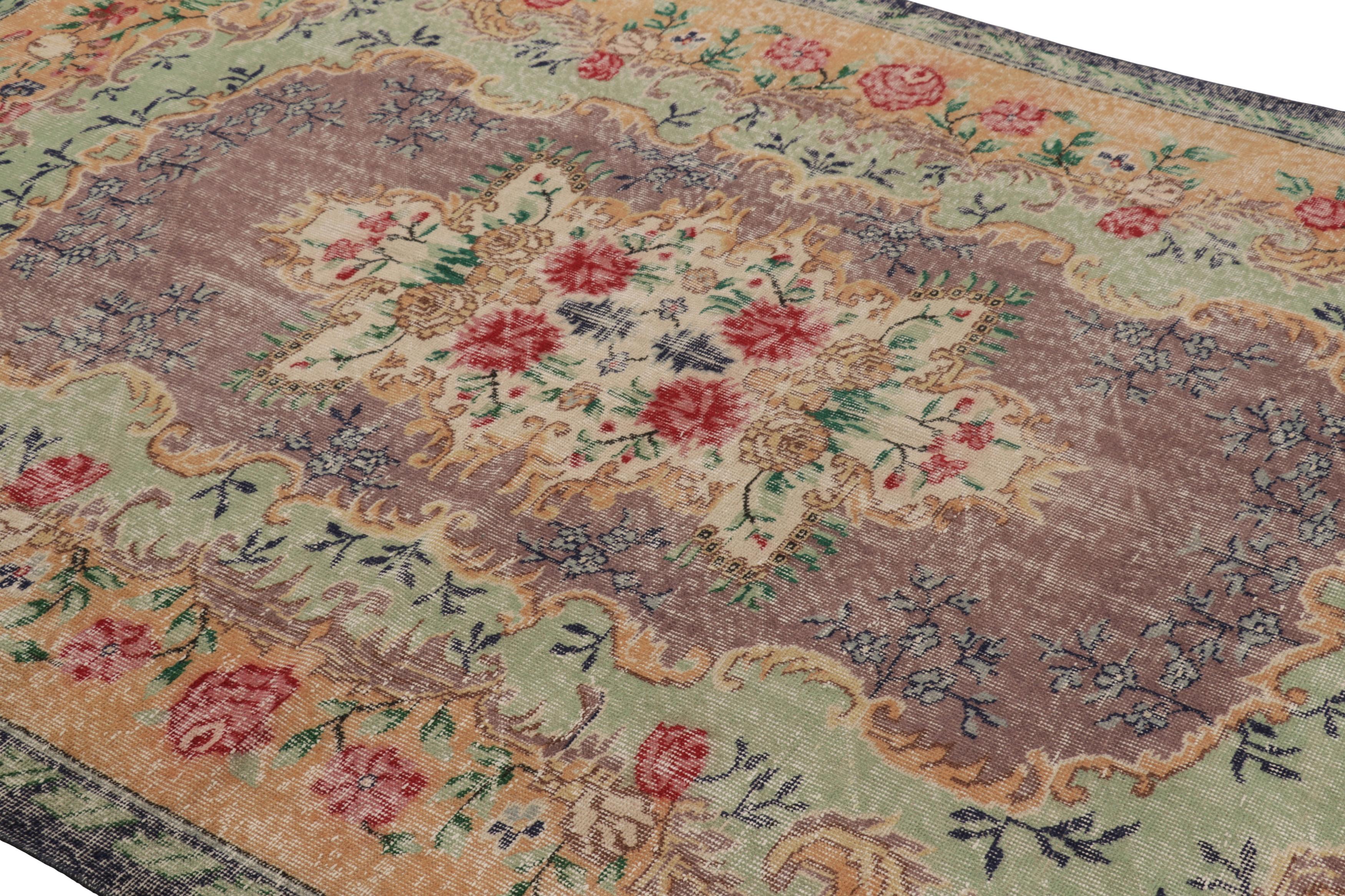This vintage rug is a 6x10 Turkish distressed piece, made with hand-knotted wool circa mid-20th century. It is an exciting new addition to our collection of distressed Turkish rugs.

On the Design: 

Admirers of the craft will appreciate vintage