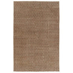 Tappeto vintage con motivi floreali policromi in verde - Rug & Kili