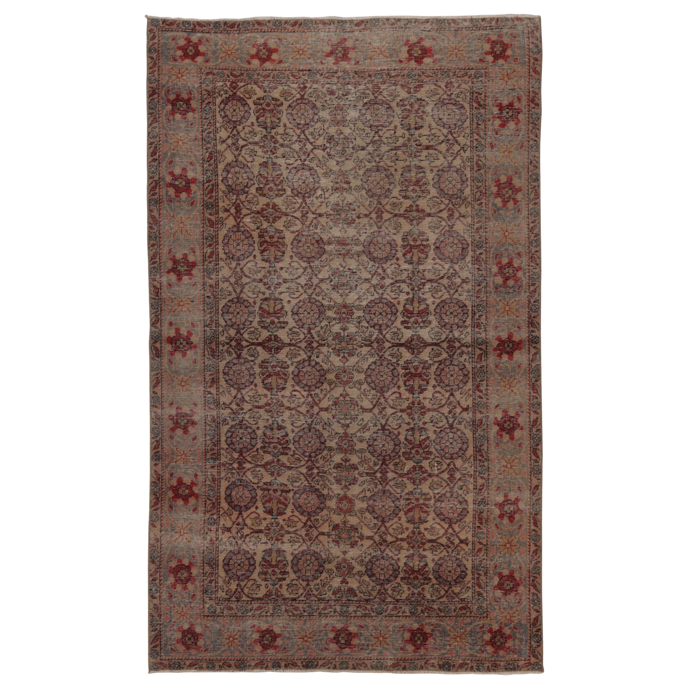 Vintage-Teppich mit gedämpften floralen Medaillons - Rug
Kilim