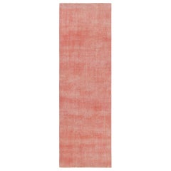 Vintage Distressed Runner Rug, einfarbig in Rosa und Beige - Rug & Kilim