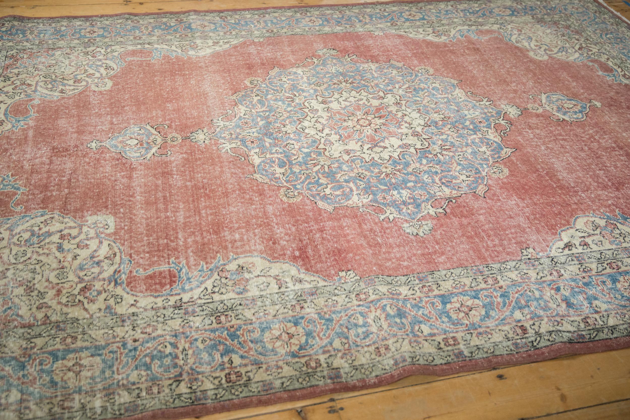 Hand-Knotted Vintage Distressed Sparta Carpet For Sale