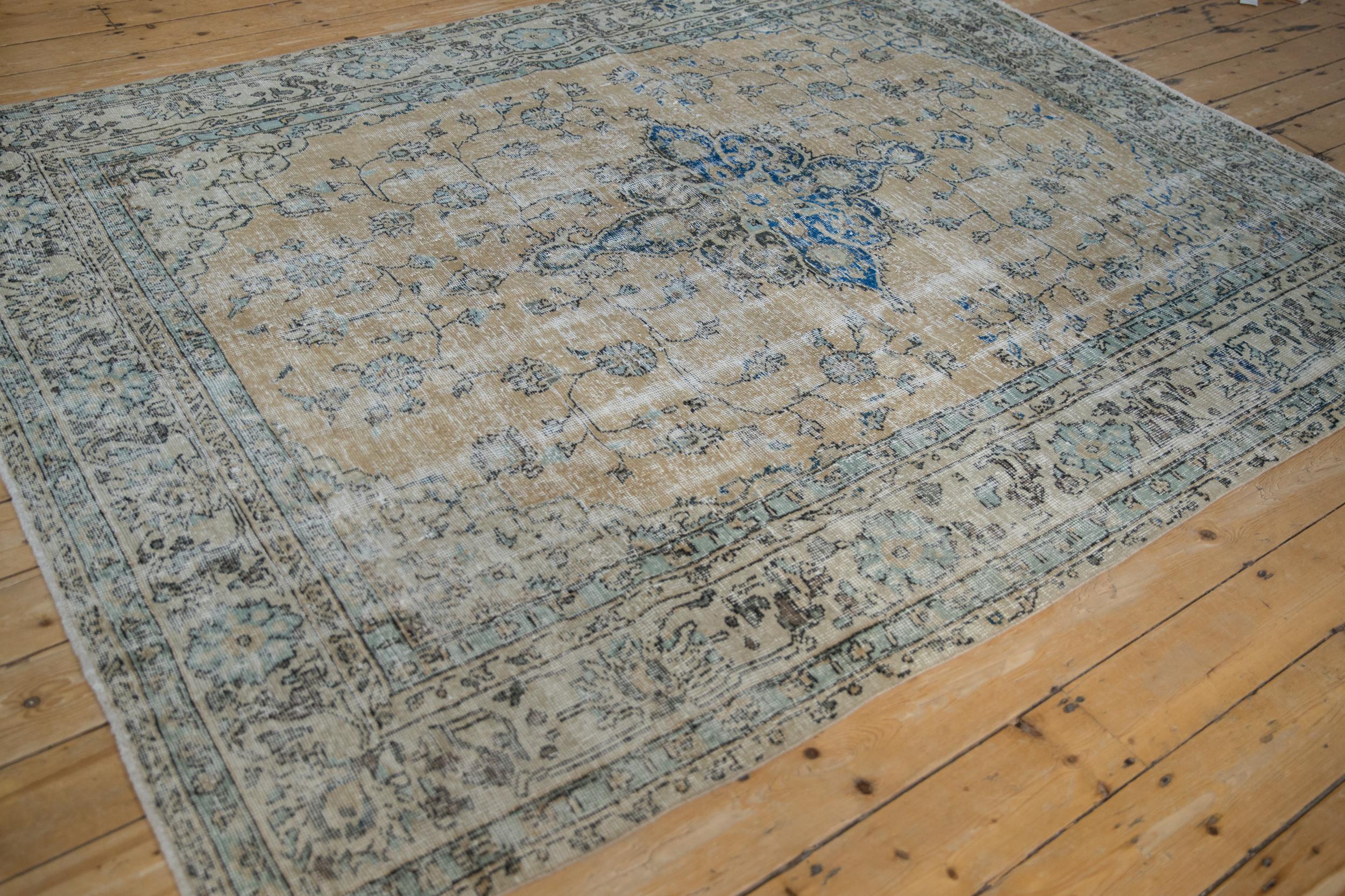 Vintage Distressed Sparta Carpet In Fair Condition For Sale In Katonah, NY