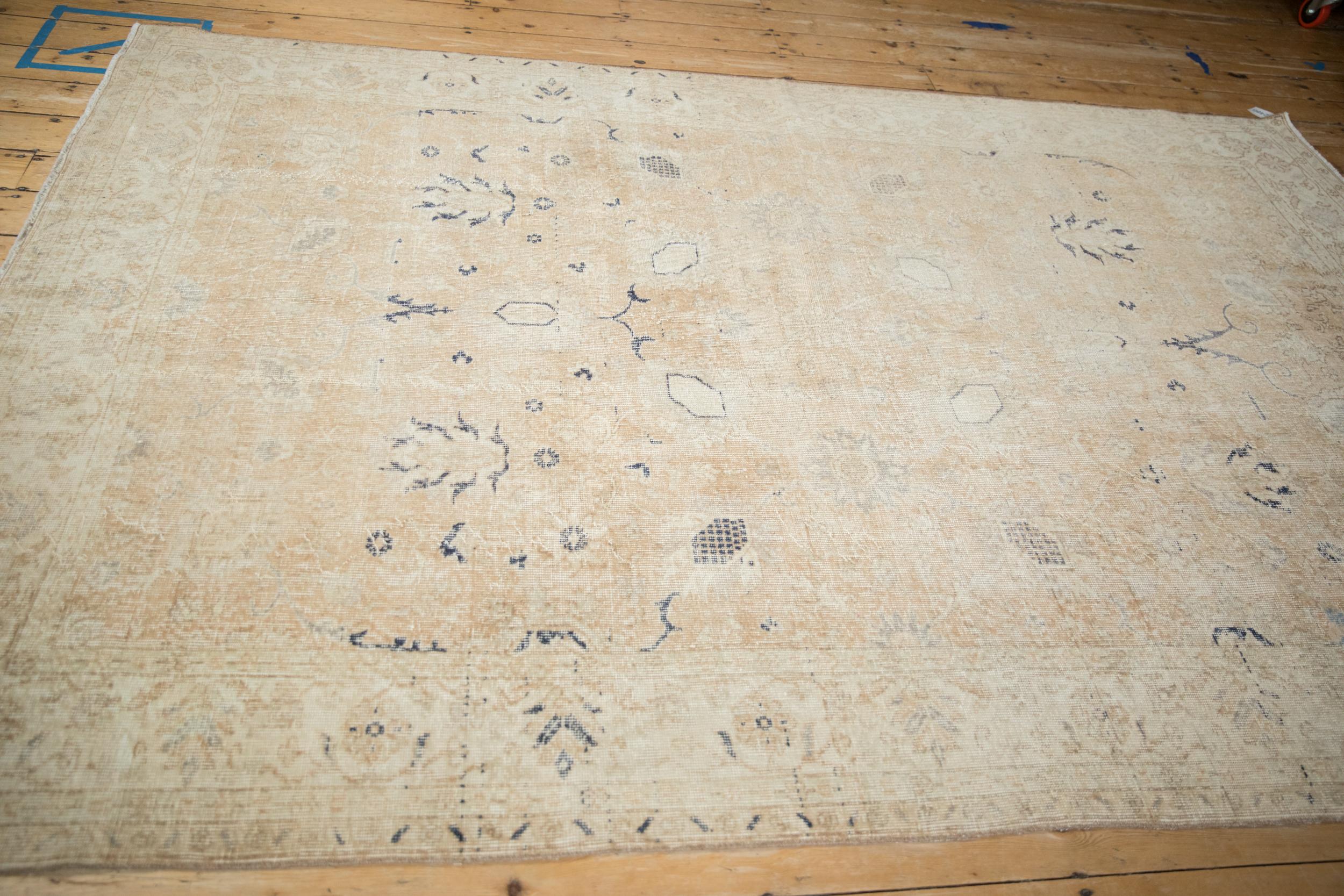 Vintage Distressed Sparta Carpet In Fair Condition For Sale In Katonah, NY