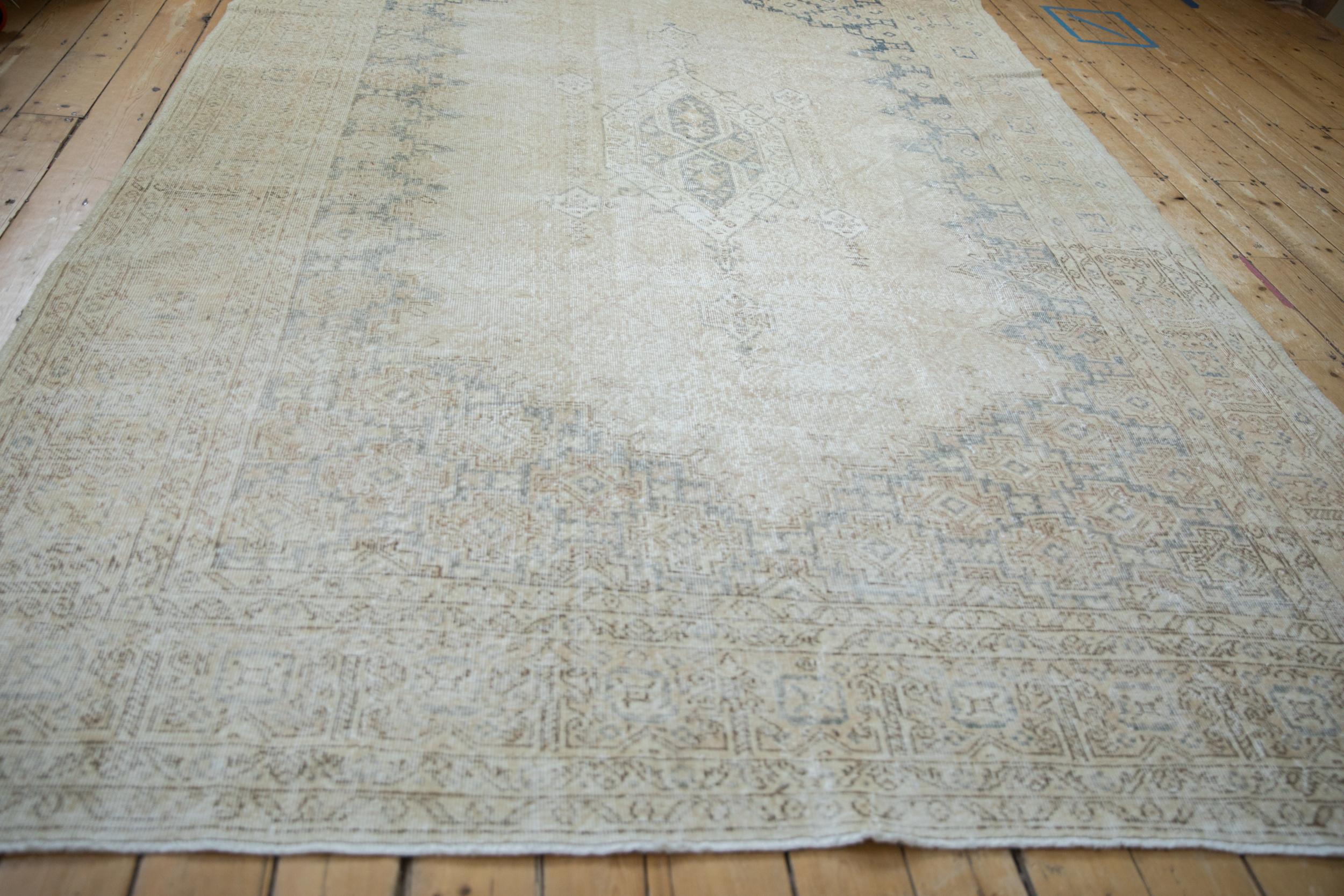 Late 20th Century Vintage Distressed Sparta Carpet For Sale