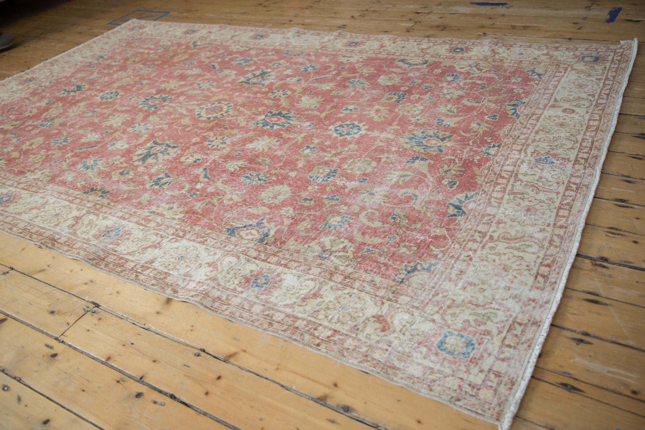 Mid-20th Century Vintage Distressed Sparta Carpet