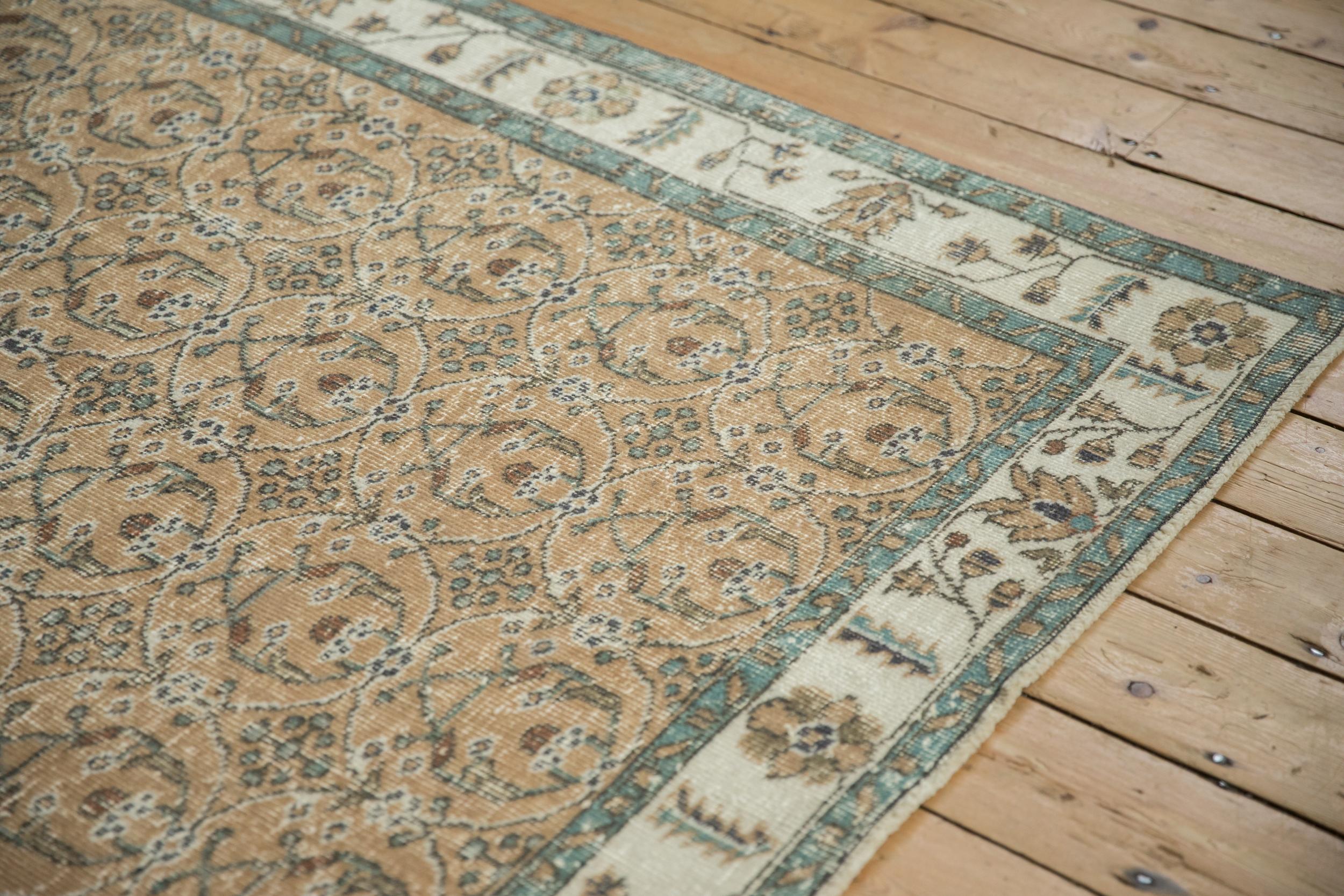 Hand-Knotted Vintage Distressed Sparta Rug Runner For Sale