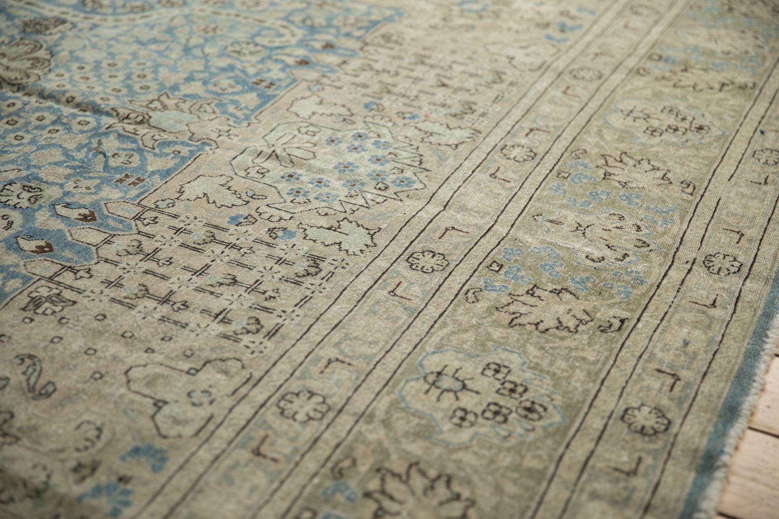 Vintage Distressed Tabriz Carpet In Fair Condition For Sale In Katonah, NY