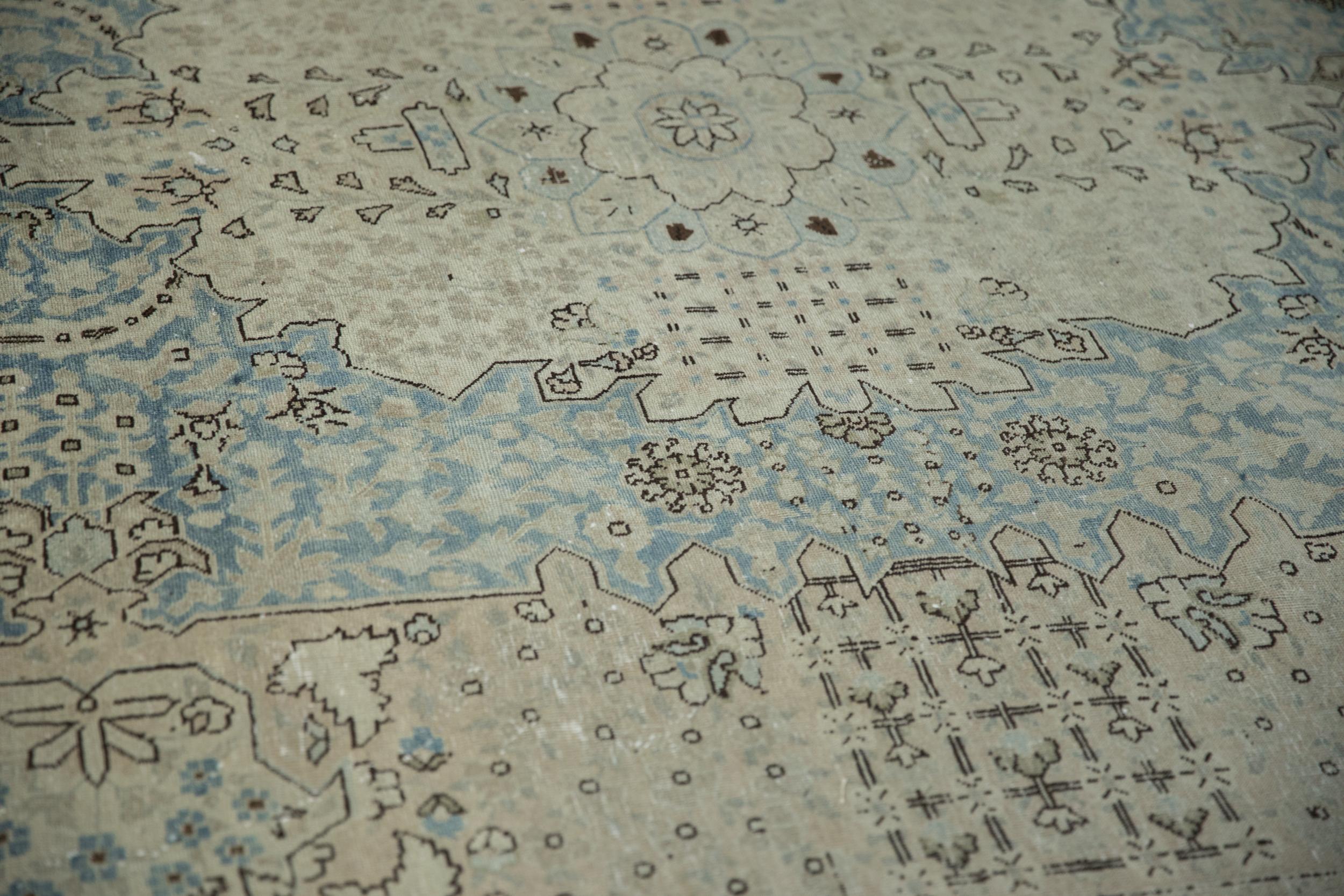 Wool Vintage Distressed Tabriz Carpet For Sale