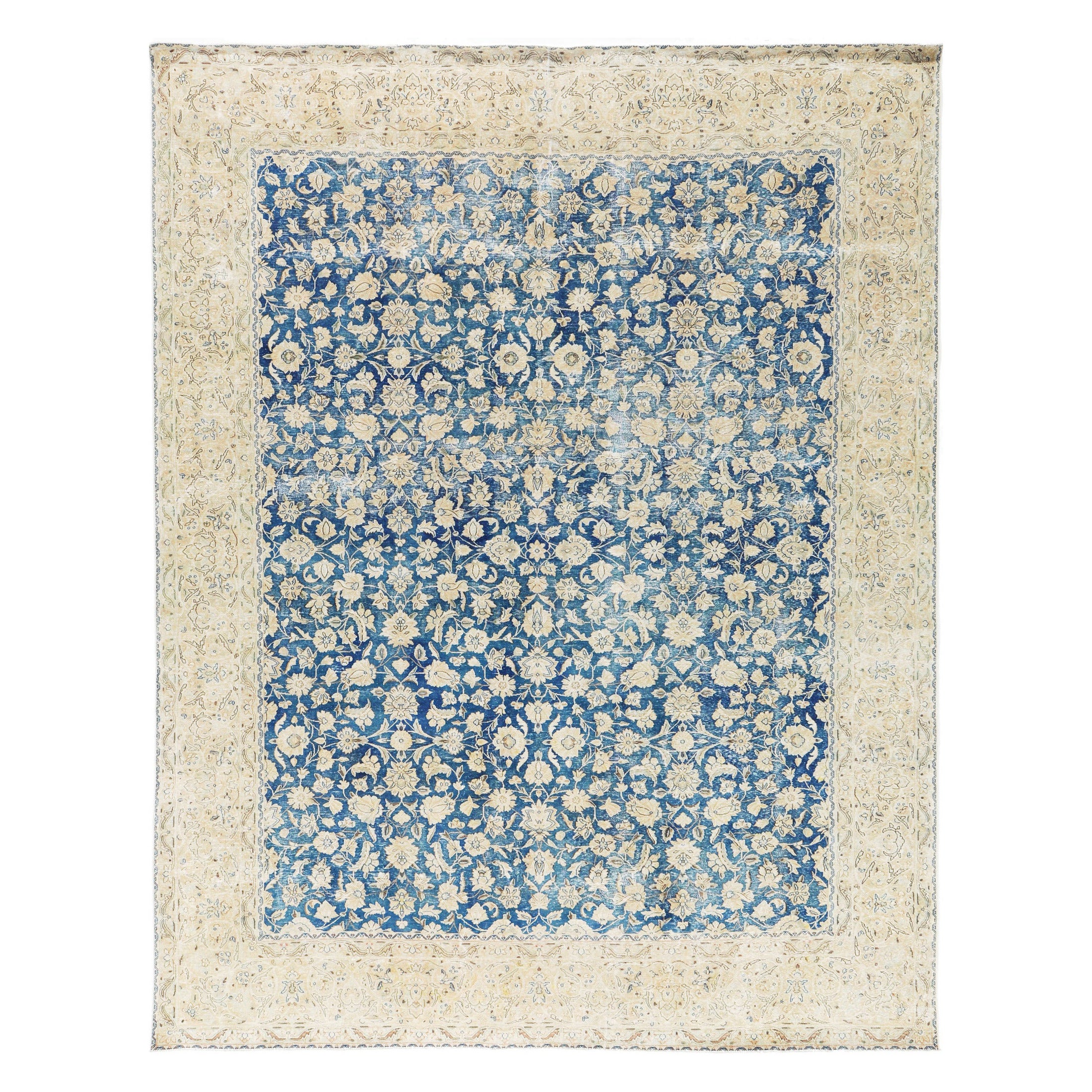 Tapis Tabriz vintage vieilli