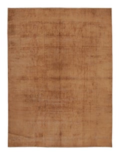 Tapis vintage à l'aspect vieilli et texturé, dans des tons beiges et marron - Rug & Kilim
