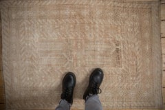 Vintage Distressed Turkmen Rug