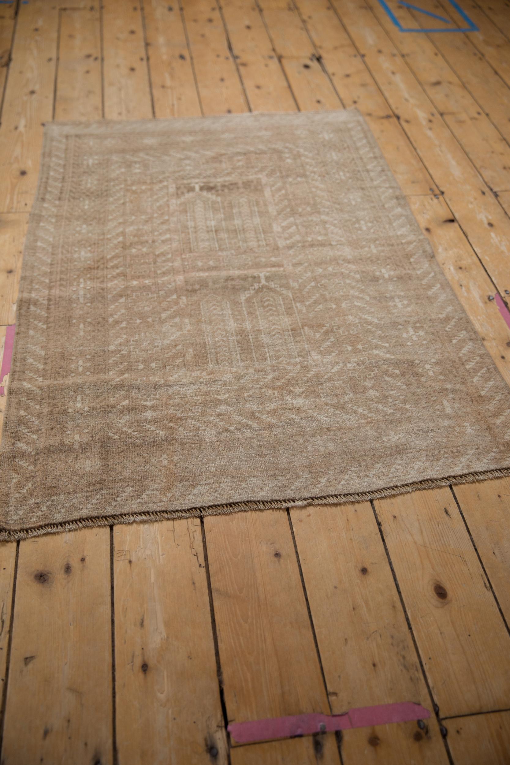 Late 20th Century Vintage Distressed Turkmen Rug For Sale