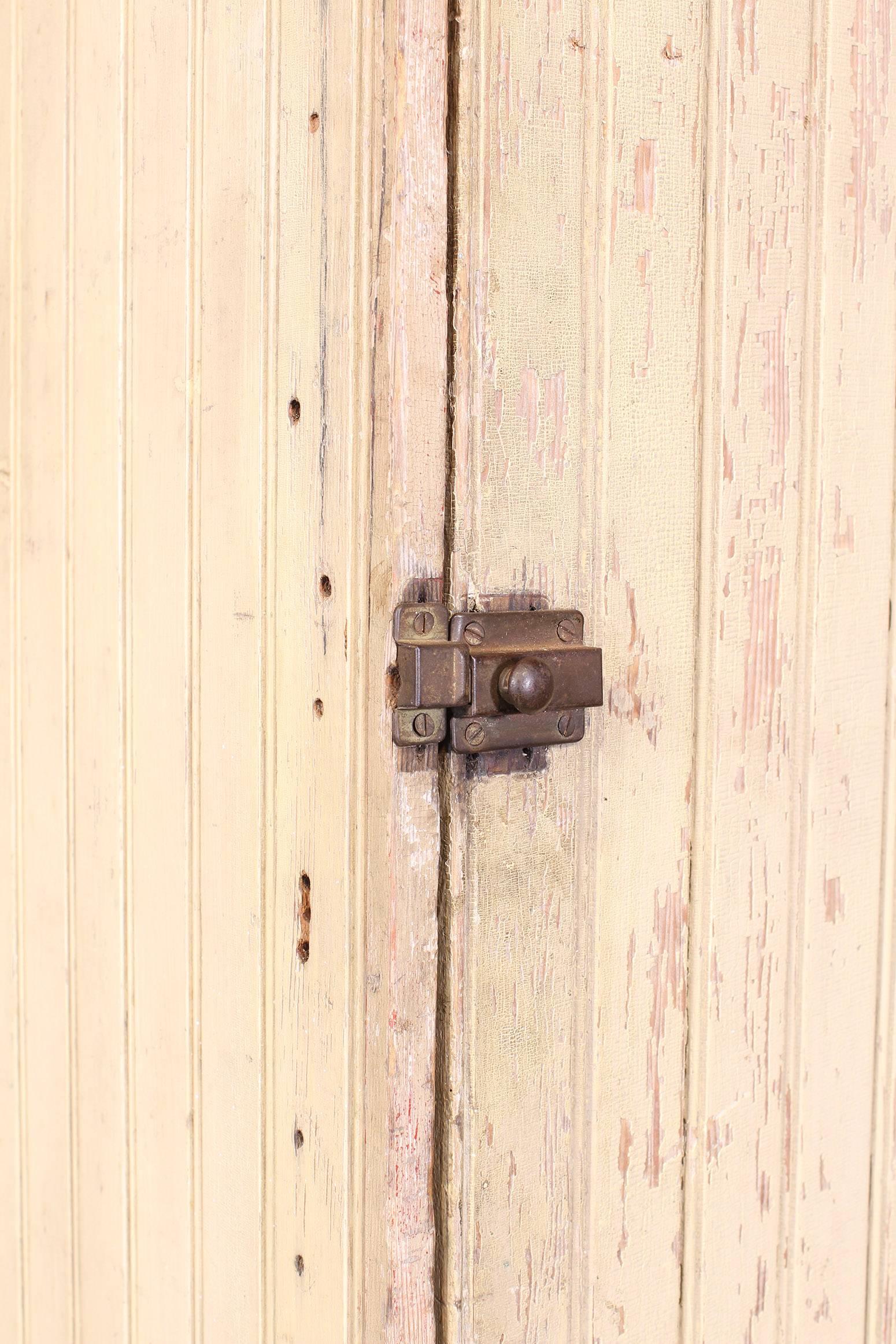 Vintage Distressed Wooden Storage Locker 4
