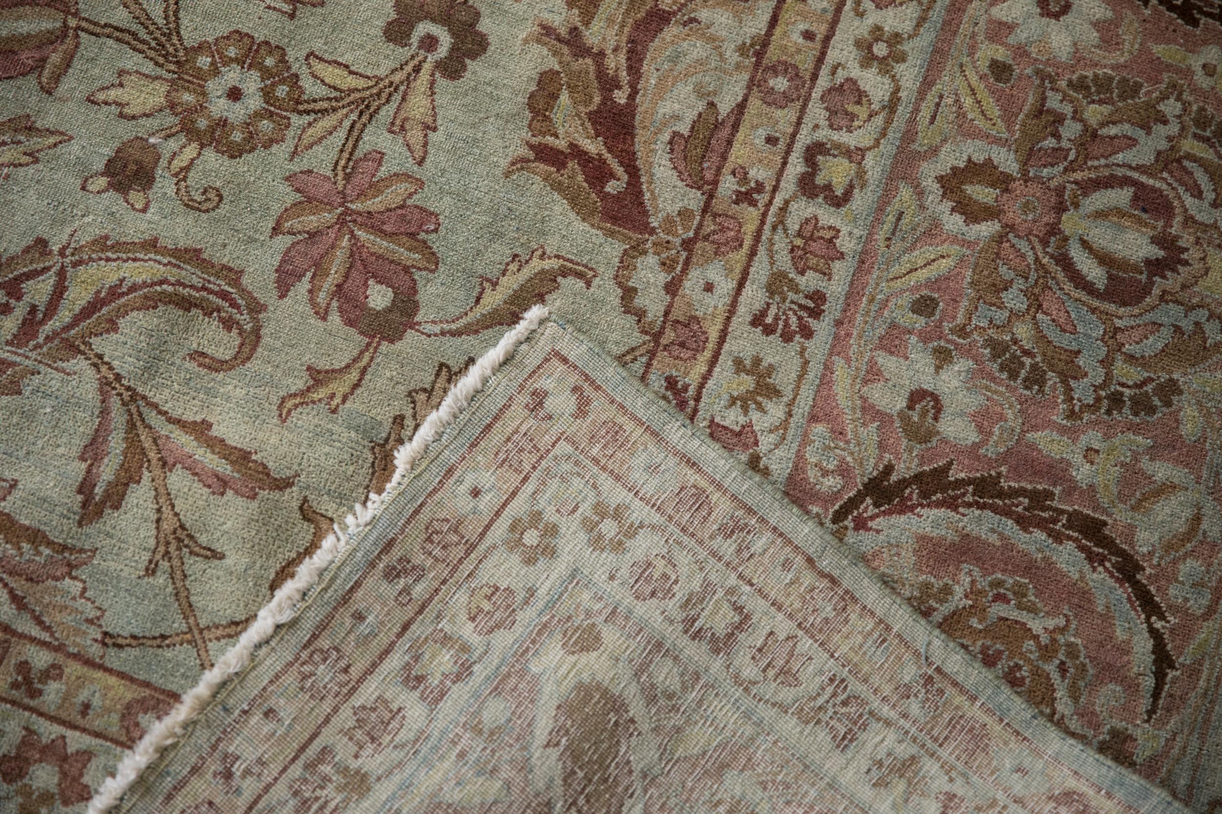 Vintage Distressed Yezd Carpet For Sale 2