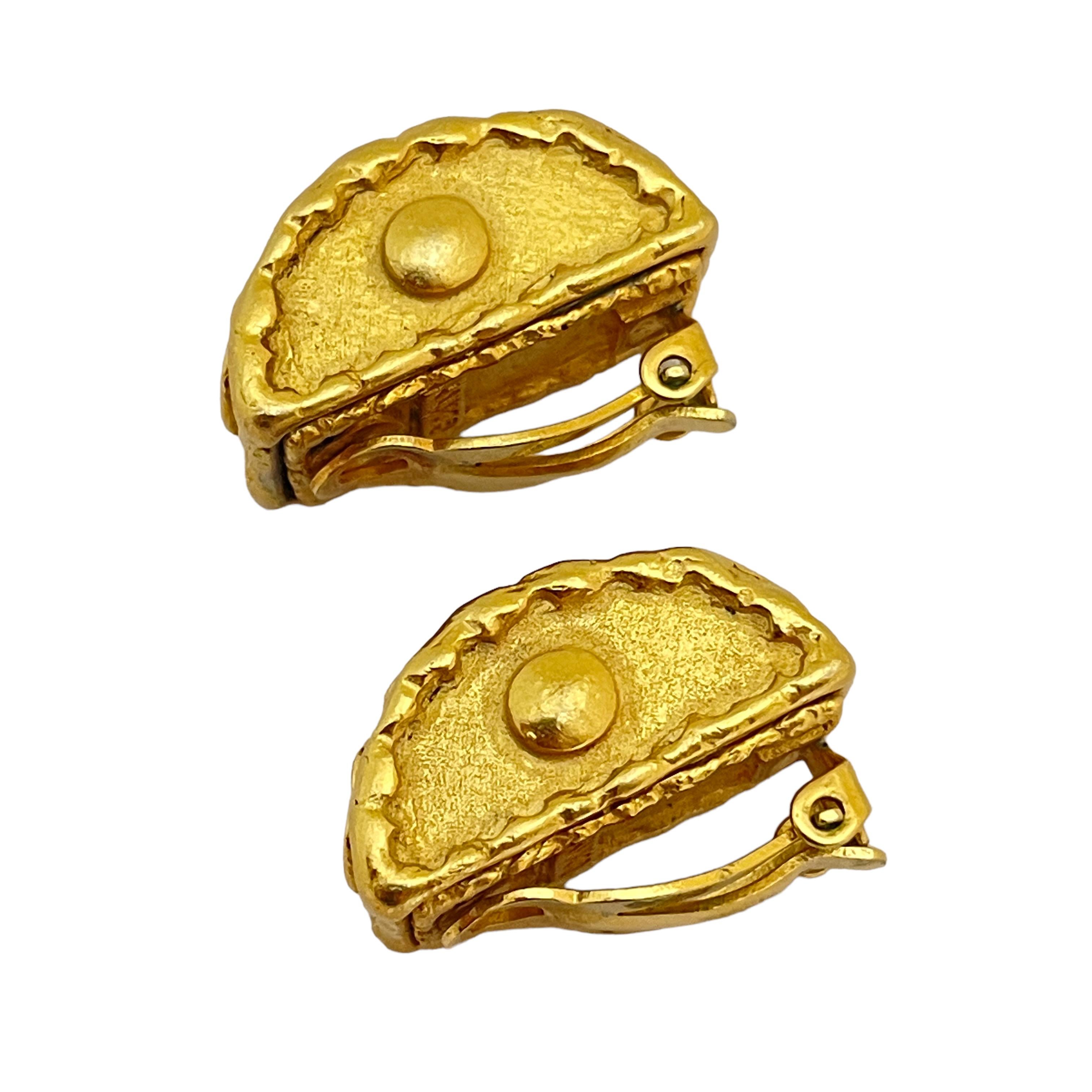 dkny earrings gold