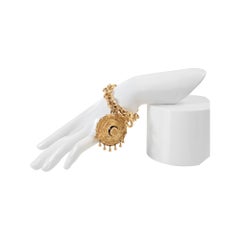 Vintage DKNY Gold Dangling Hat Circa 1980s