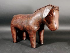 Vintage Dmitri Omersa Leather Donkey Figure