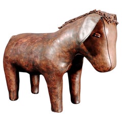 Figure d'âne vintage Dmitri Omersa en cuir