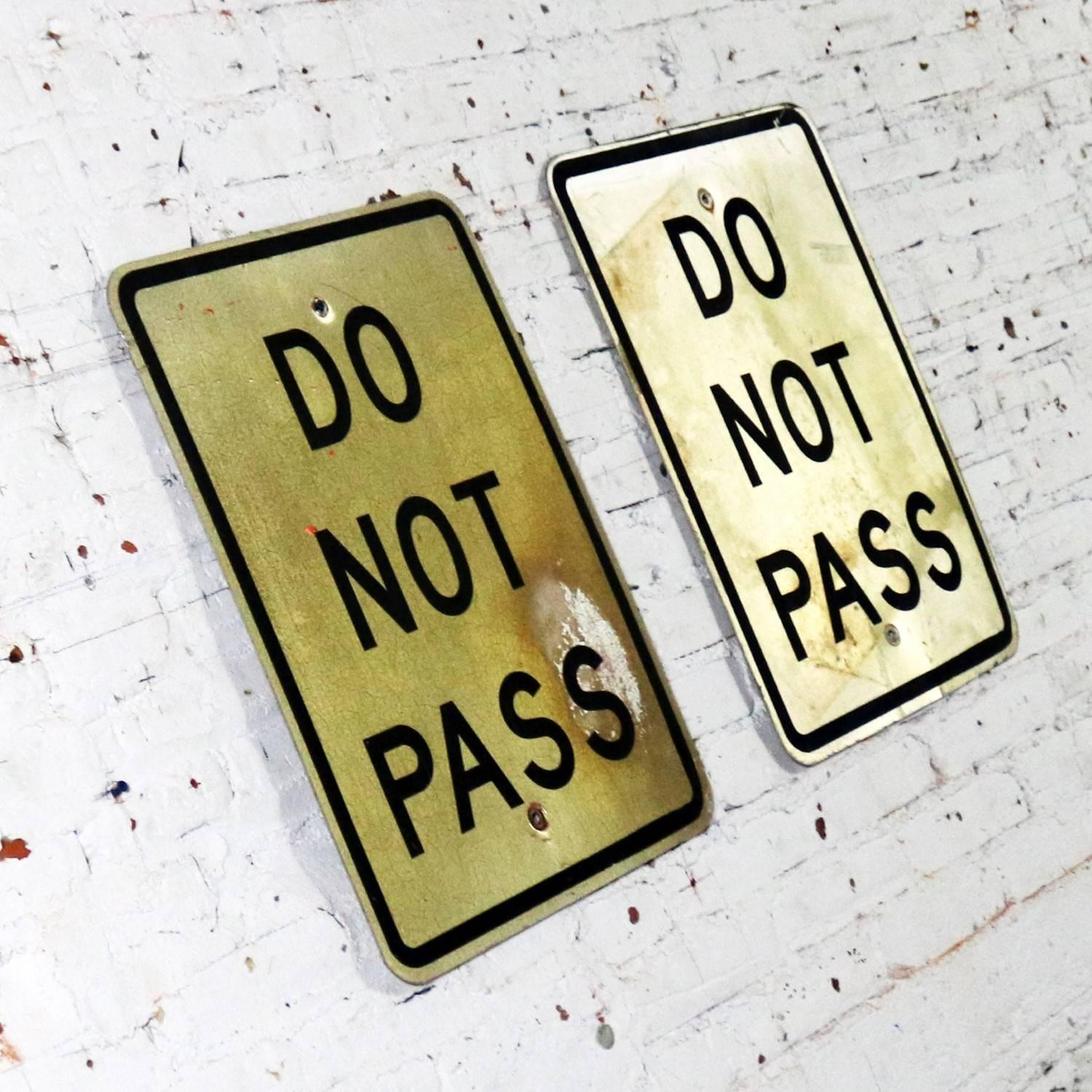 metal road signs