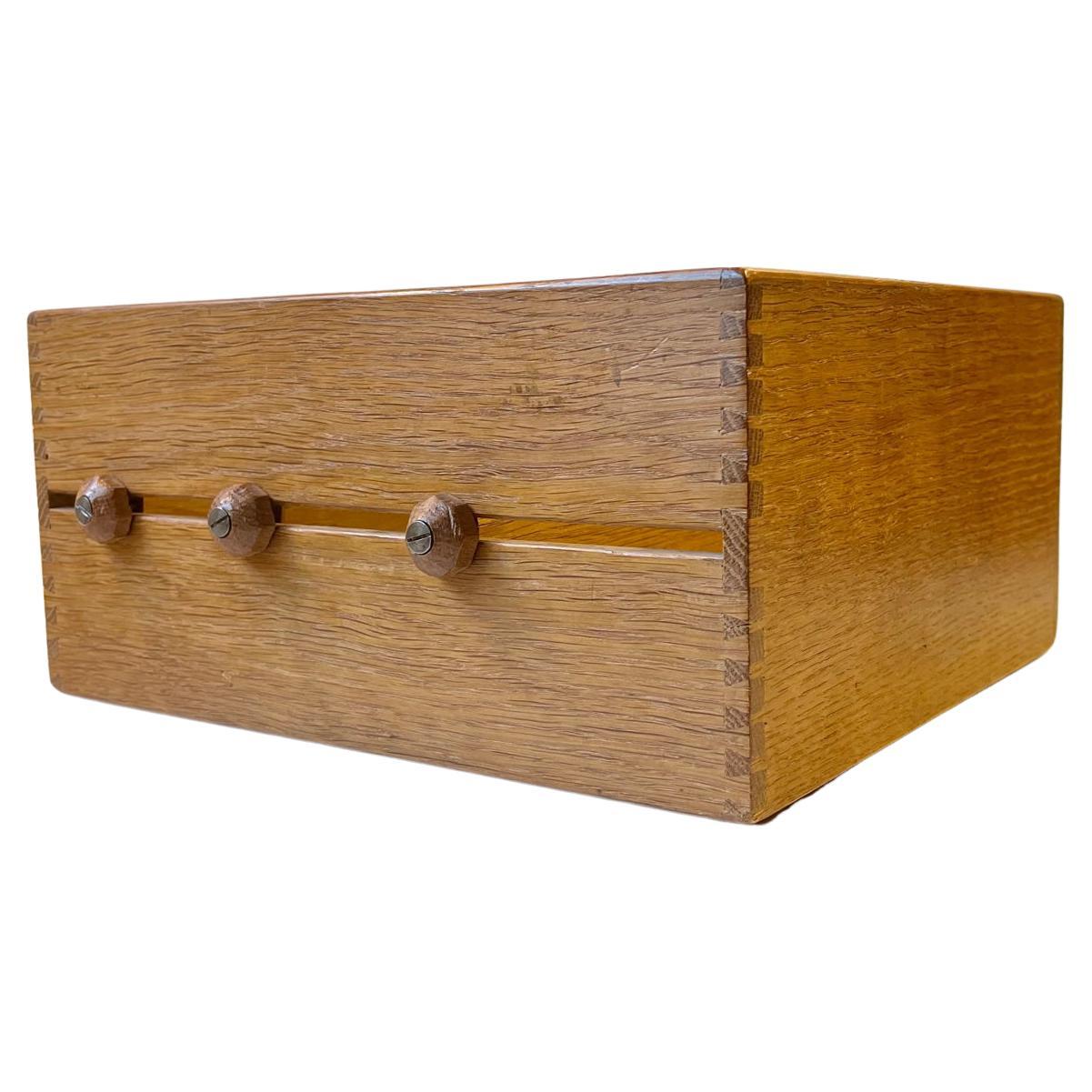 Vintage Document Organizer in Oak from Catholic Church, 1960s For Sale