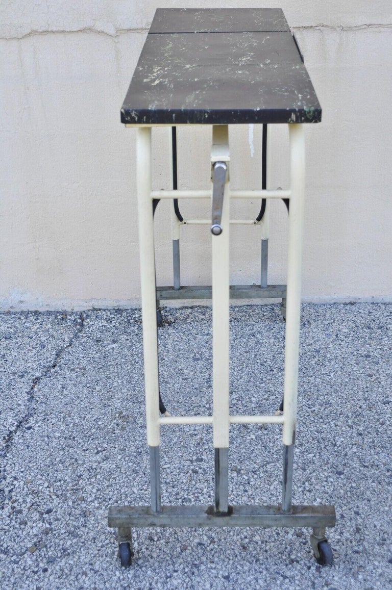 Vintage Doehler Metal Furniture Co Adjustable Medical Dental Work ...