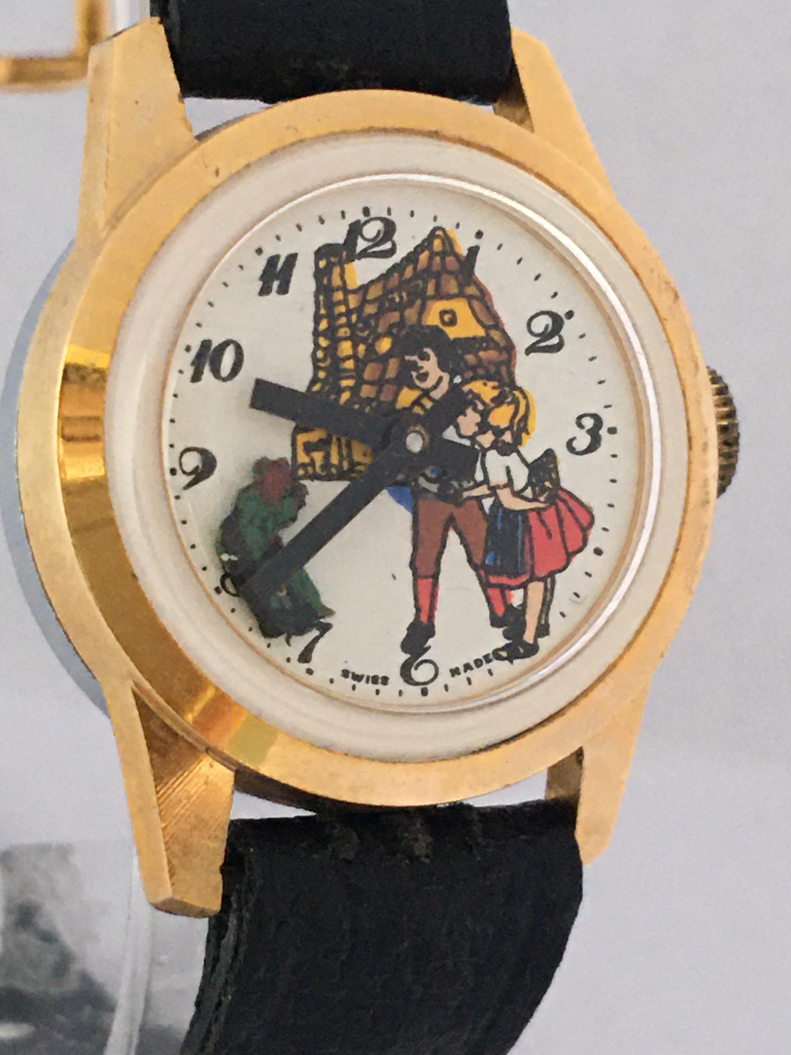 Vintage Dog Automation Swiss Mechanical Watch In Good Condition For Sale In Carlisle, GB