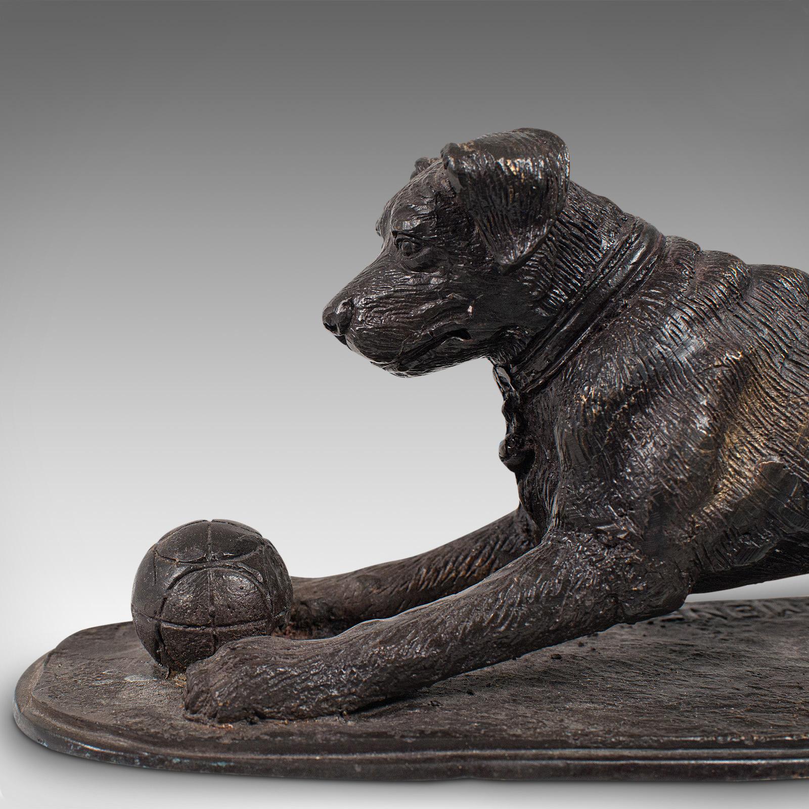 Vintage Dog Figure, English, Bronze, Statue, Playful Retriever, after PJ Mene 5