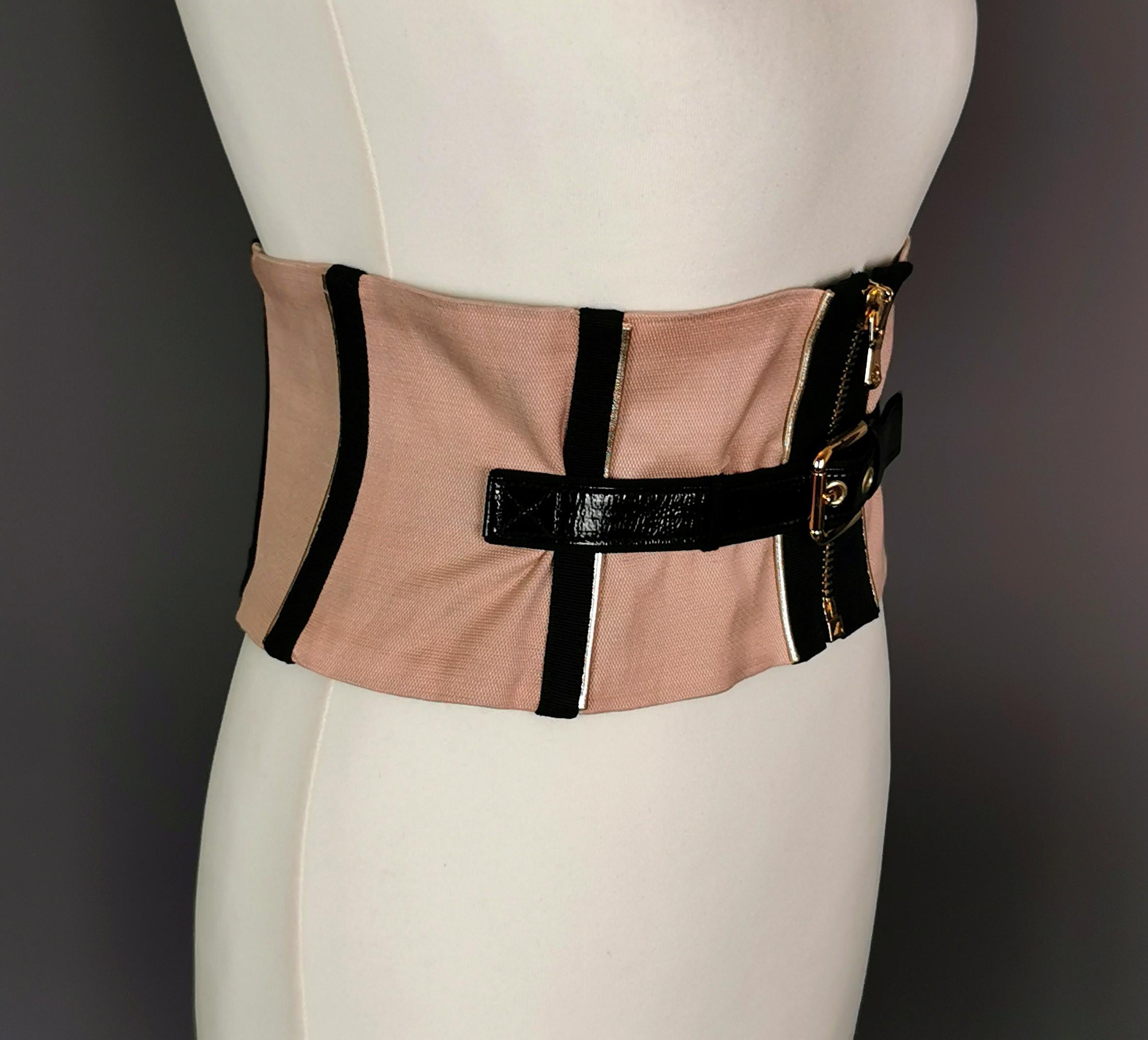 Vintage Dolce and Gabbana corset waist belt 2