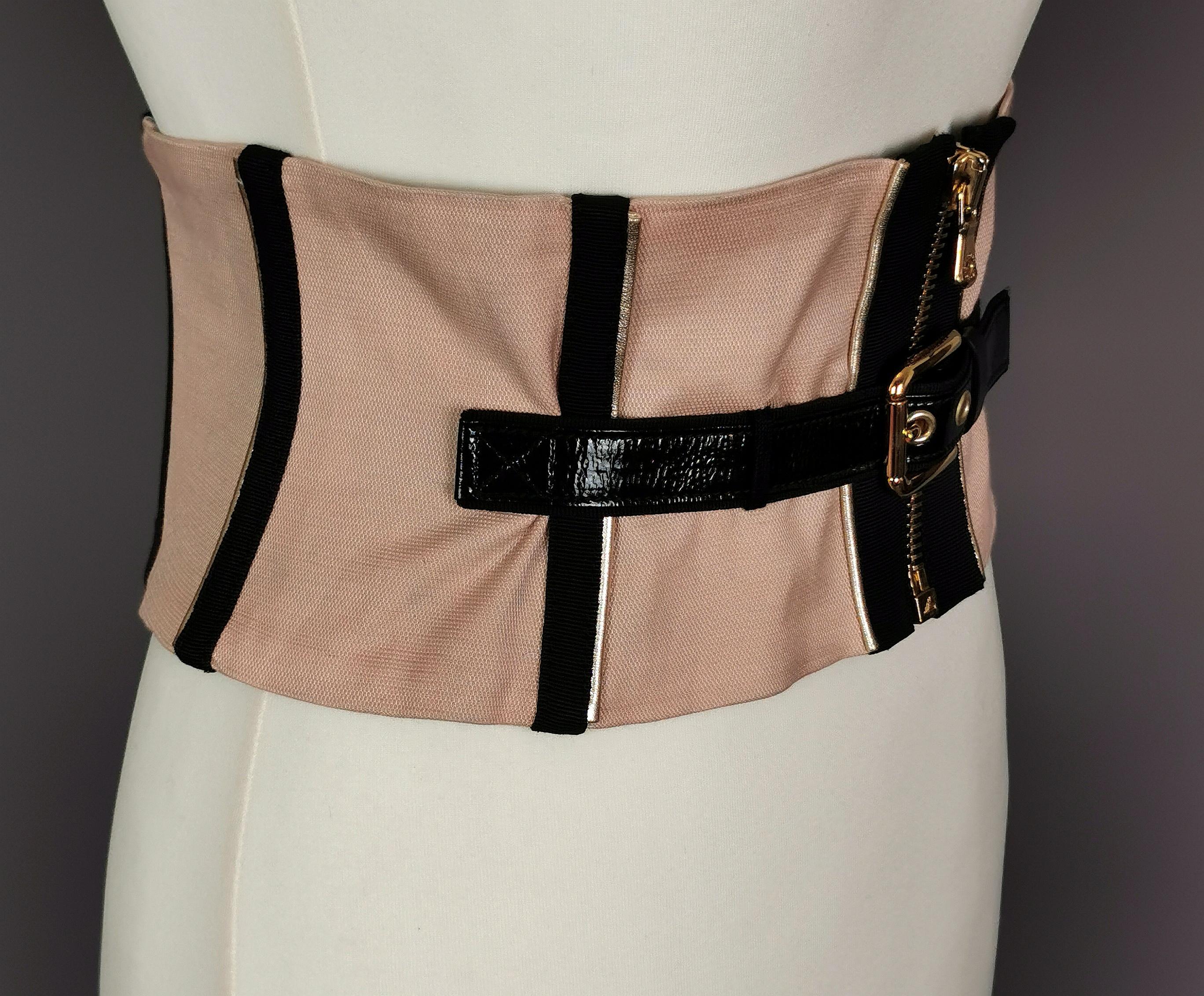 Vintage Dolce and Gabbana corset waist belt 3