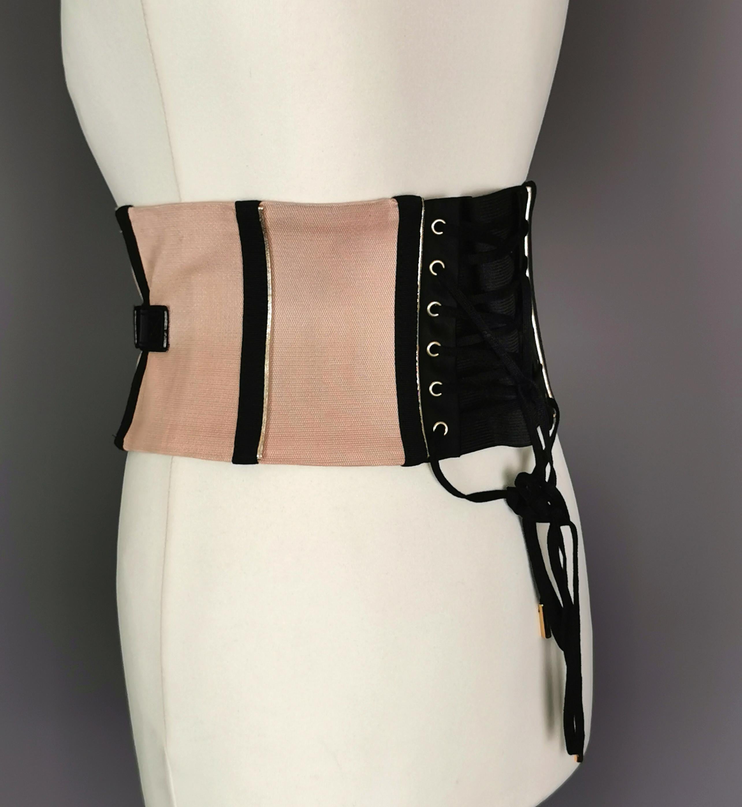 Vintage Dolce and Gabbana corset waist belt 5