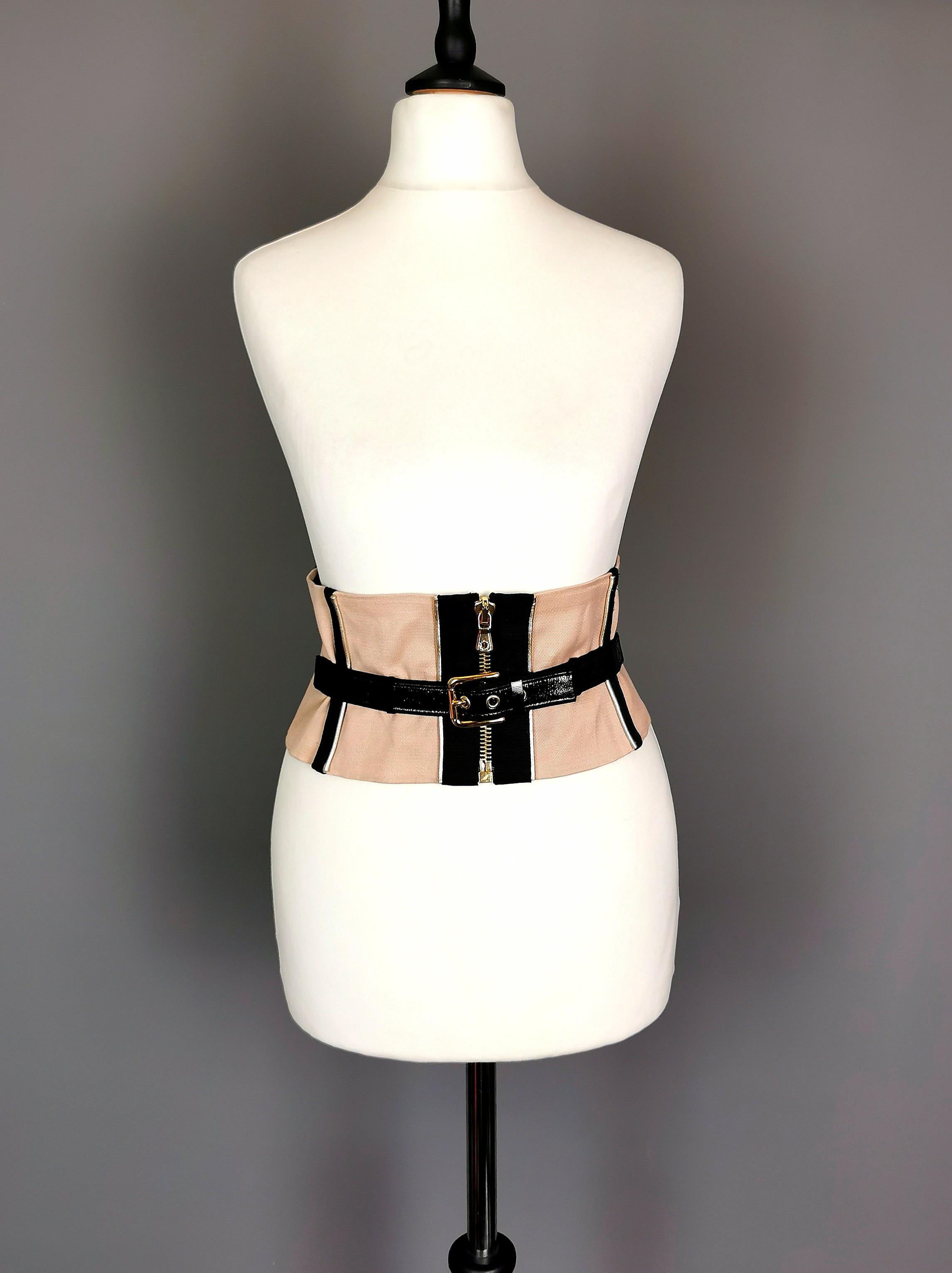 Vintage Dolce and Gabbana corset waist belt 8