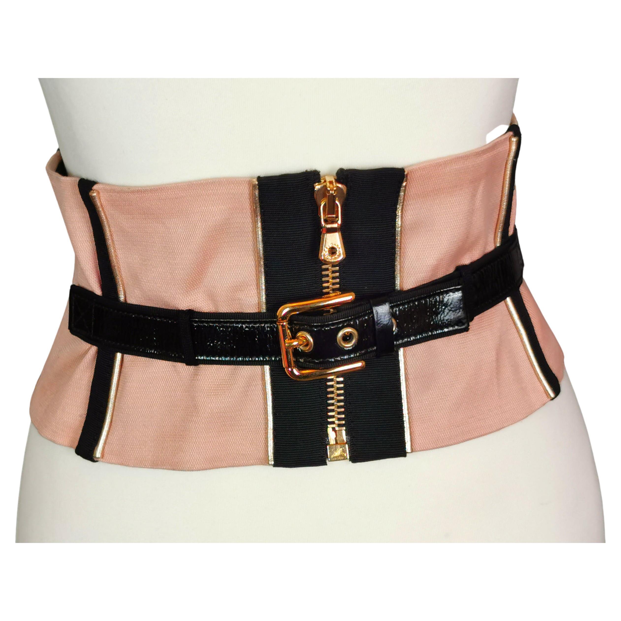 Vintage Dolce and Gabbana corset waist belt