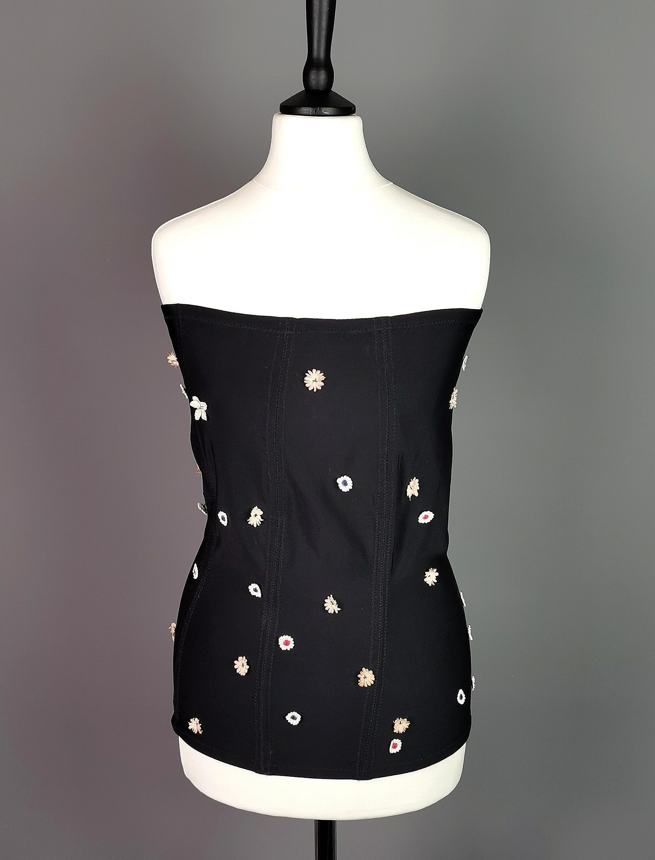 Vintage Dolce and Gabbana floral corset top, Bandeau  For Sale 3