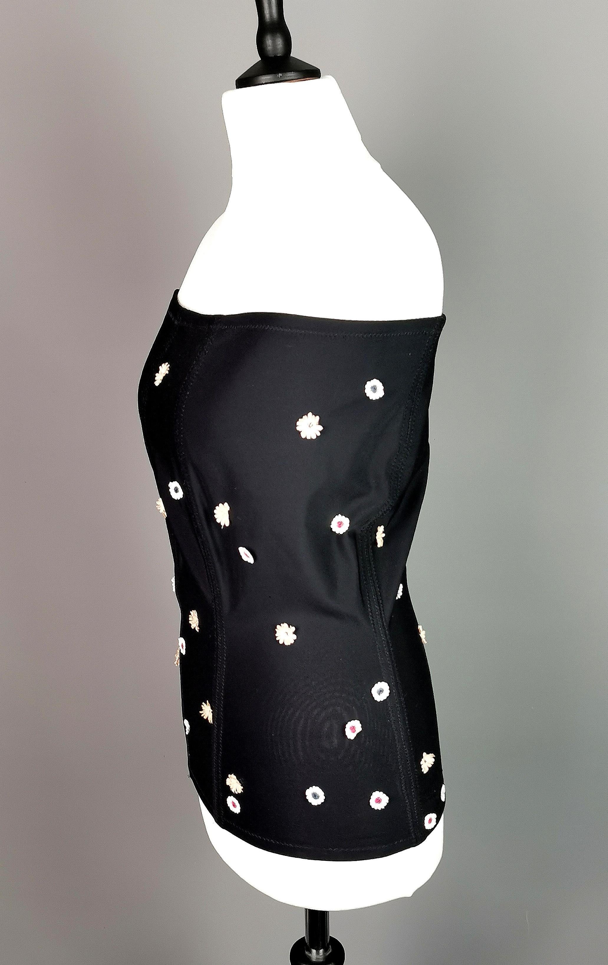 Vintage Dolce and Gabbana floral corset top, Bandeau  For Sale 4