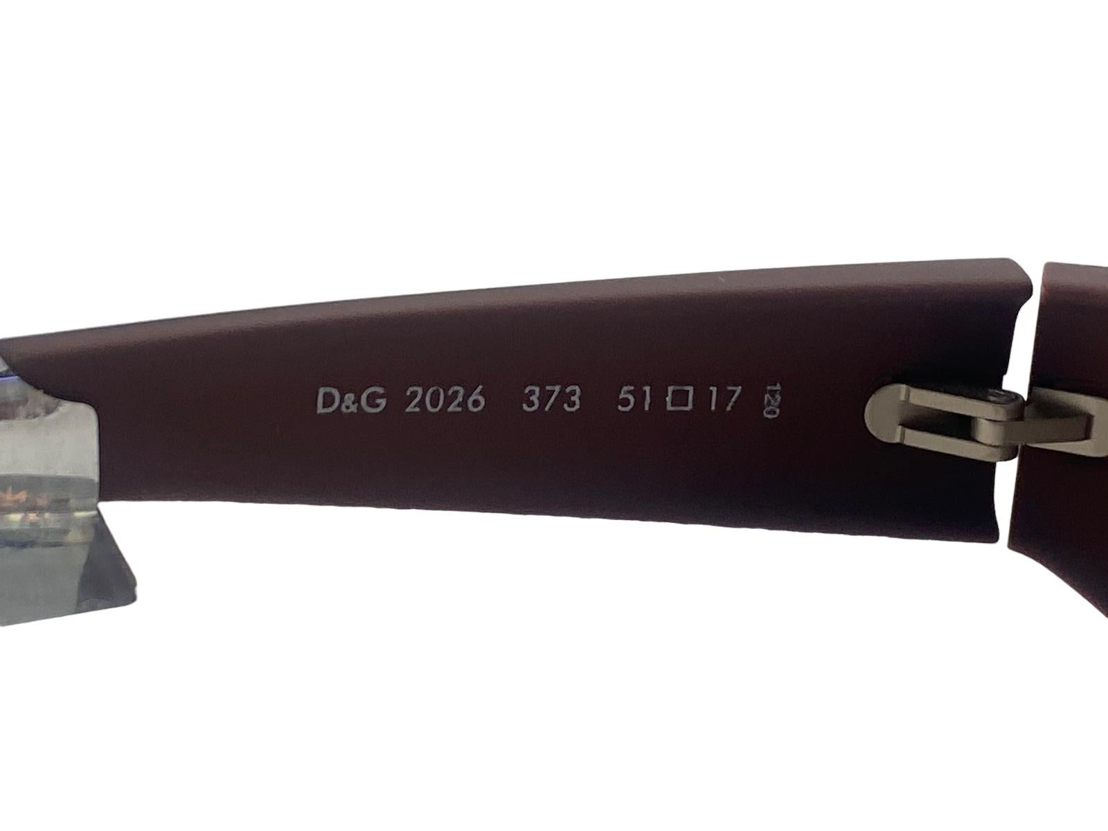 Occhiali da sole vintage Dolce & Gabbana 2026 Matte Wrap Around 2000's Y2K In condizioni Nuovo in vendita a Baleares, Baleares