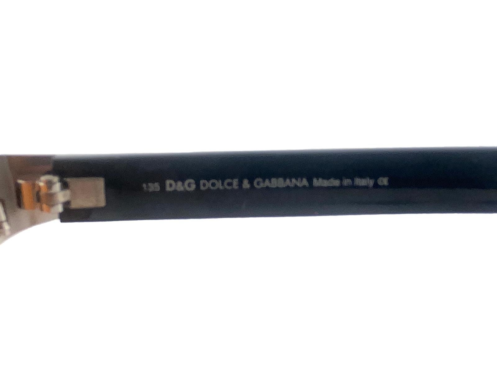 Brown Vintage Dolce & Gabbana 2029 Silver 2000'S Y2K Sunglasses Italy For Sale