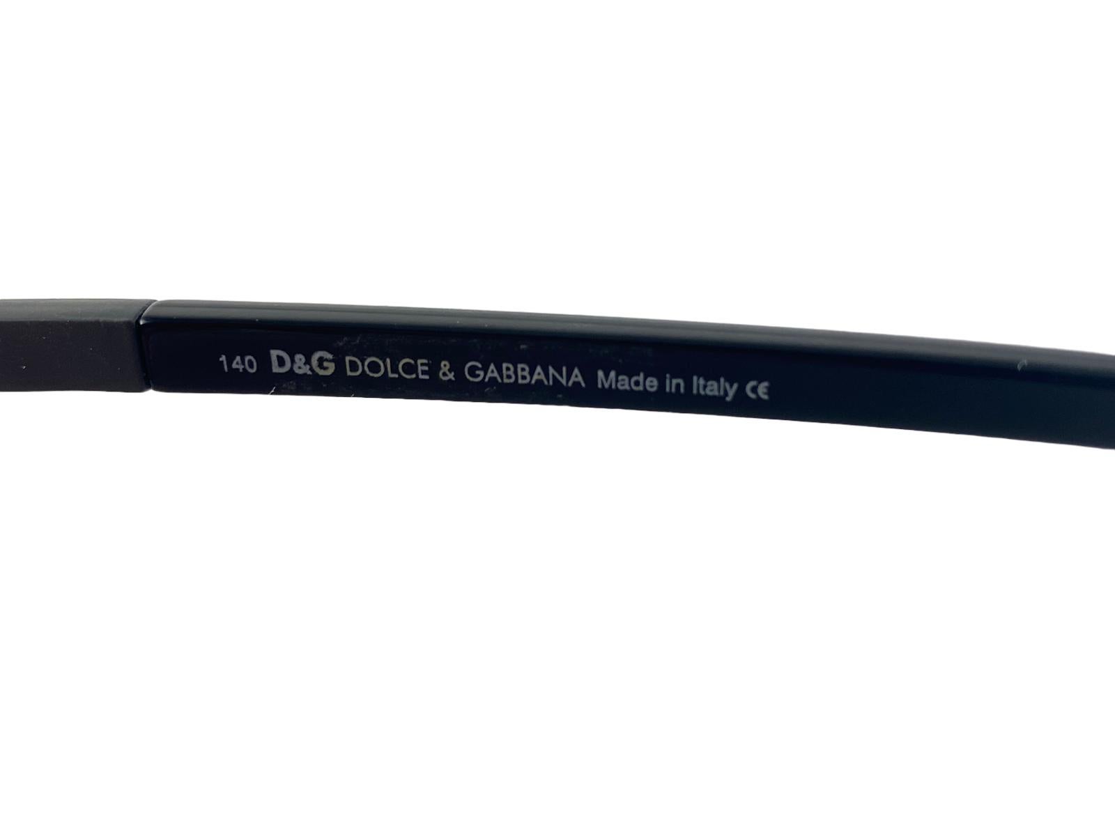 Vintage Dolce & Gabbana 2033 Oval Metallic Rose Sunglasses 2000's Y2K For Sale 2