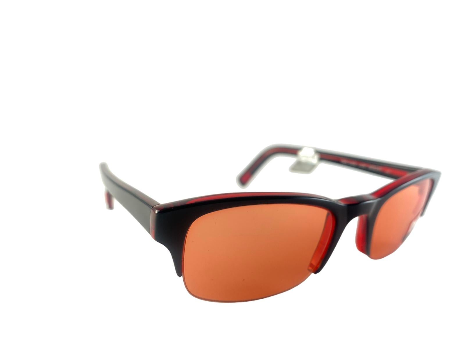 Gafas de sol vintage Dolce & Gabbana 2039 Half Frame 2000's Y2K Naranja en venta